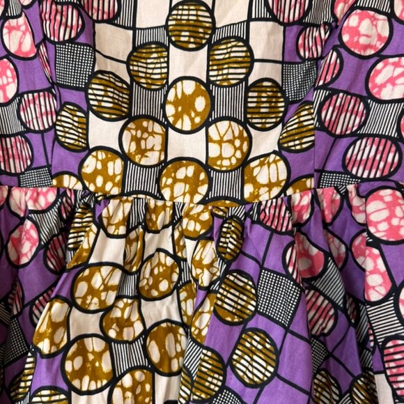 Binta Real Wax African Print Peplum Hi-Low Top | Size 2XL | New - Picture 4 of 10